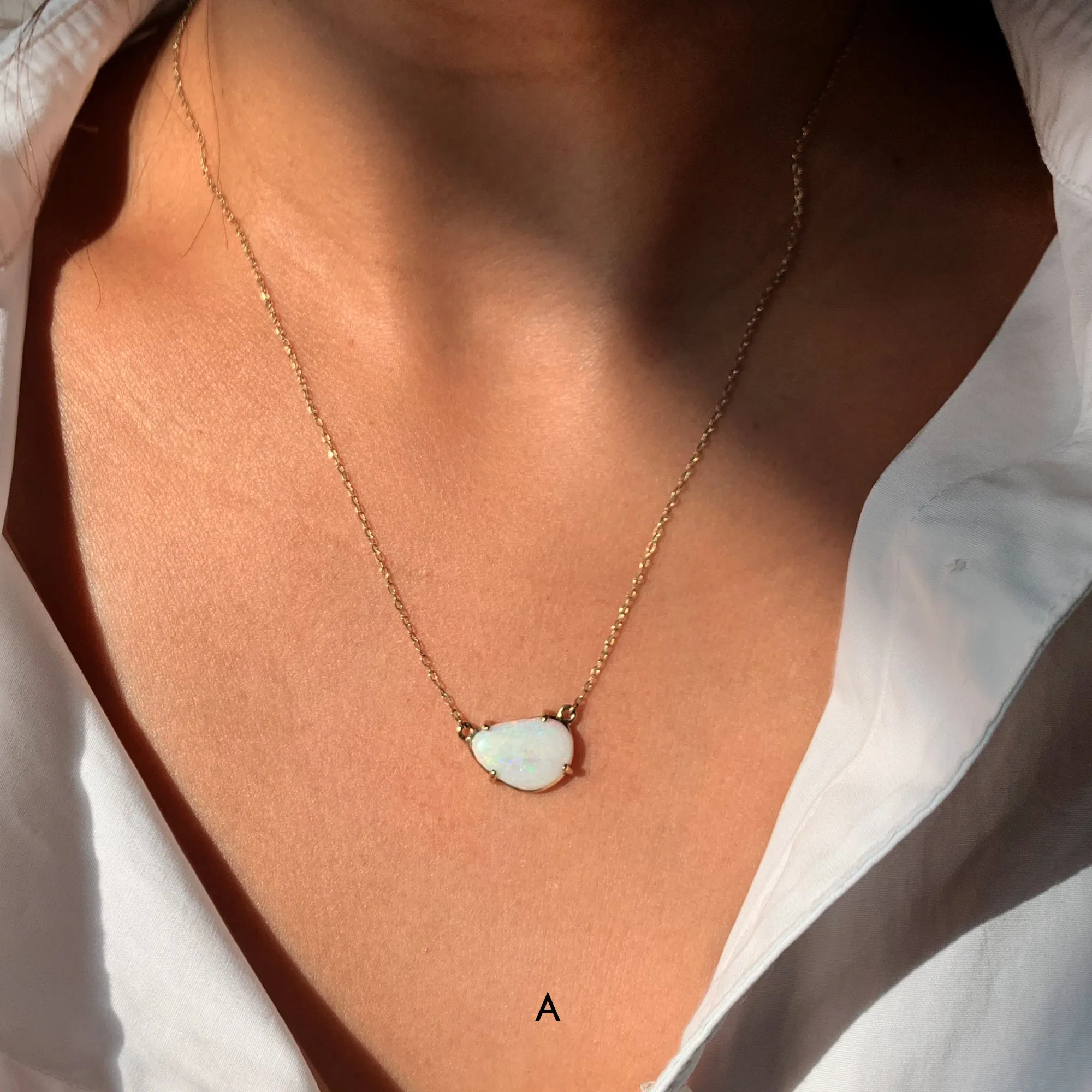 Freeform Opal Necklace