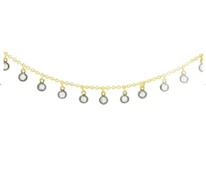 Freida Rothman Signature Charm Short Necklace - Gold / Black
