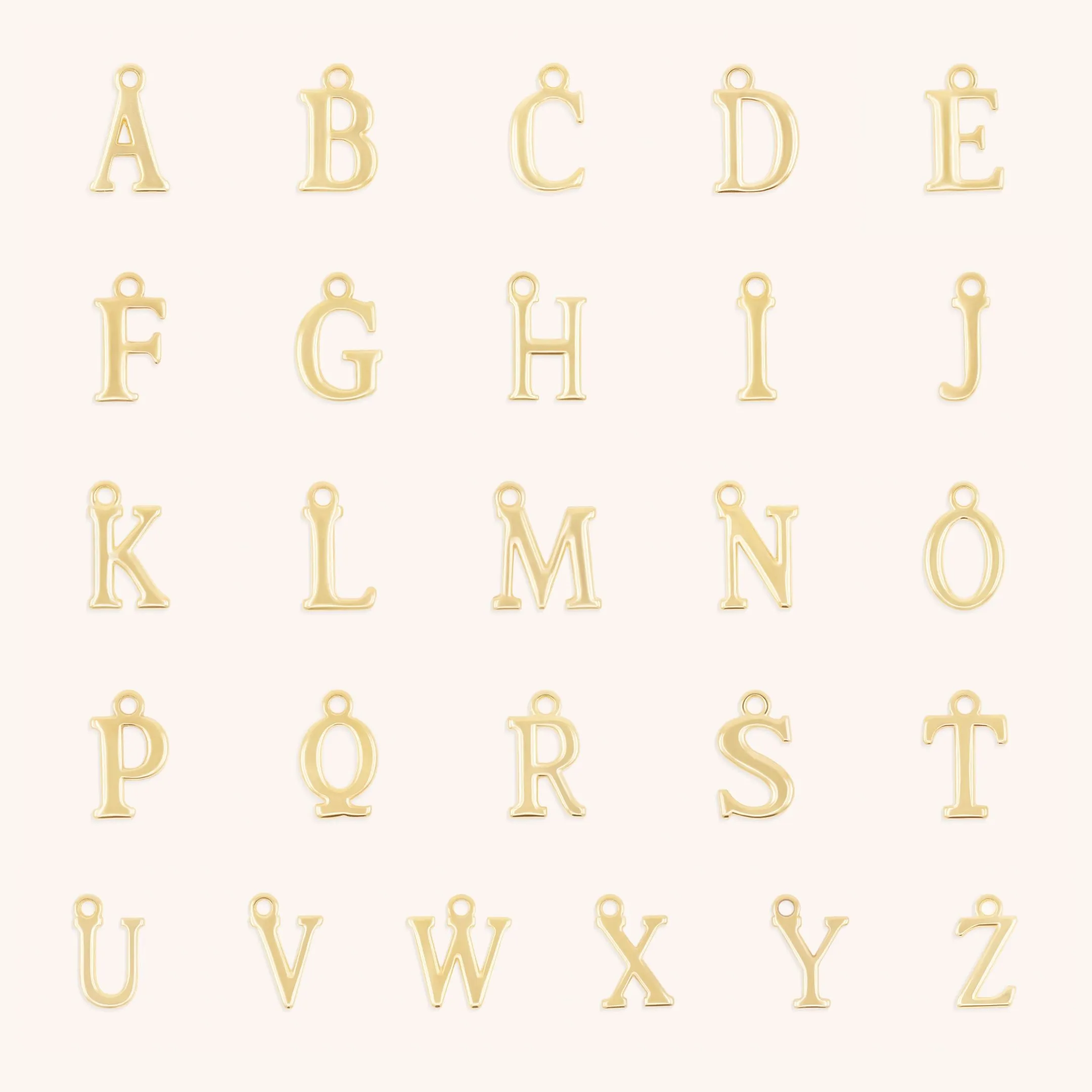 Freya Initial & Birthstone Necklace, Gold