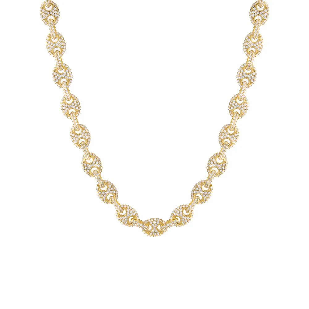 Full Pavé Mariner Chain Necklace