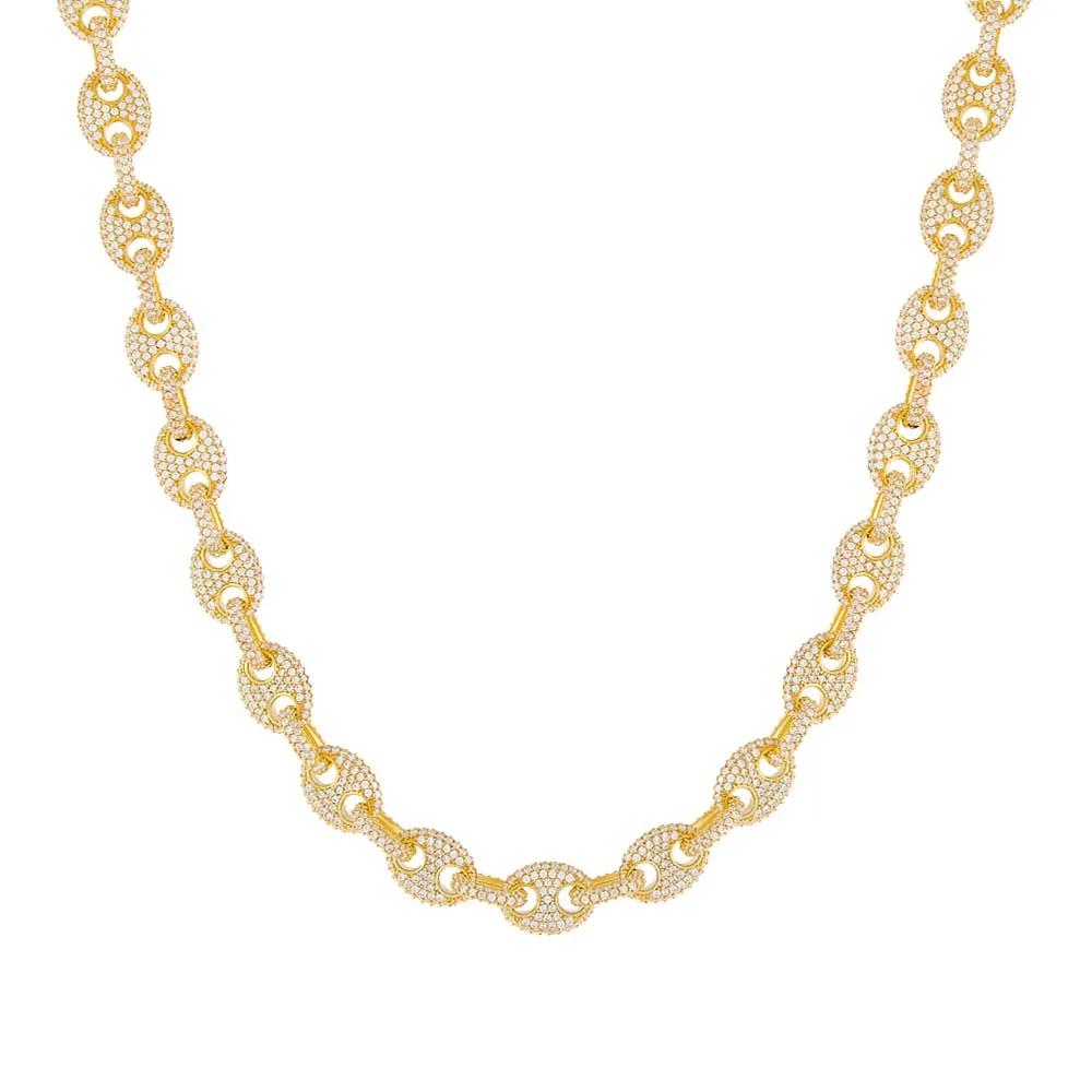 Full Pavé Mariner Chain Necklace