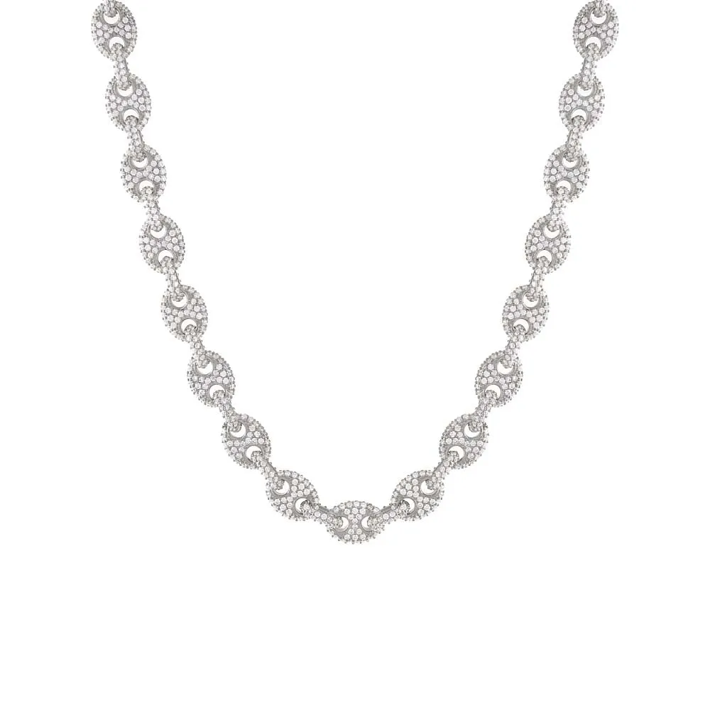 Full Pavé Mariner Chain Necklace