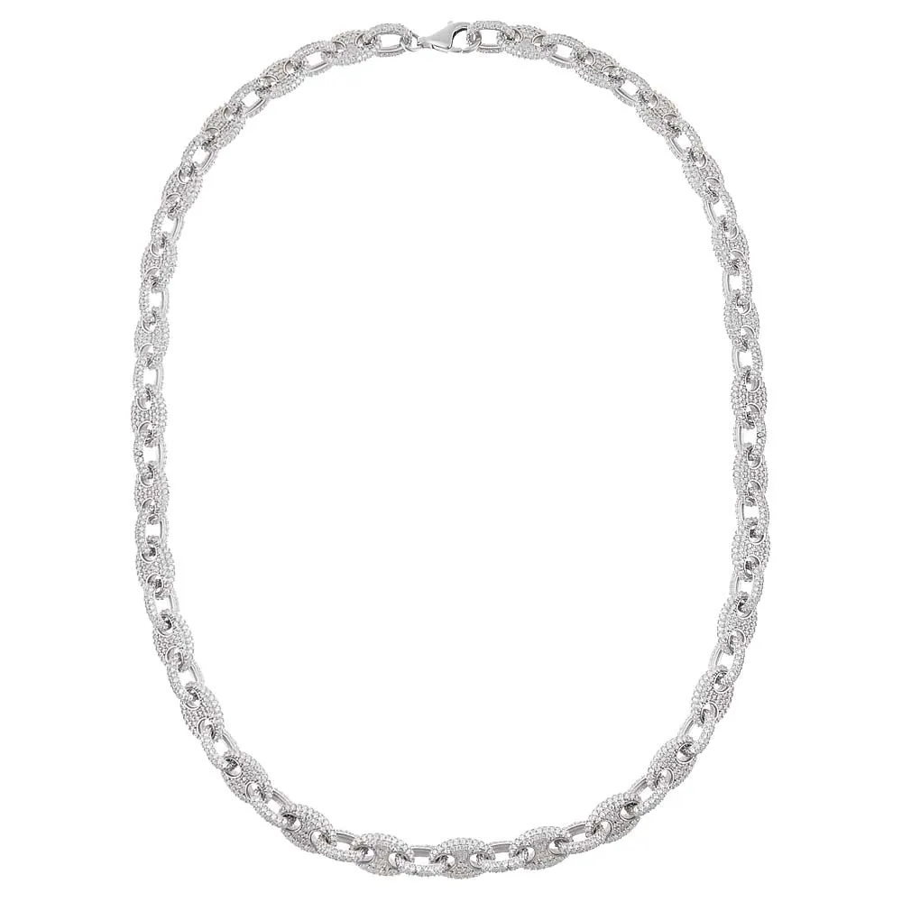 Full Pavé Mariner Chain Necklace