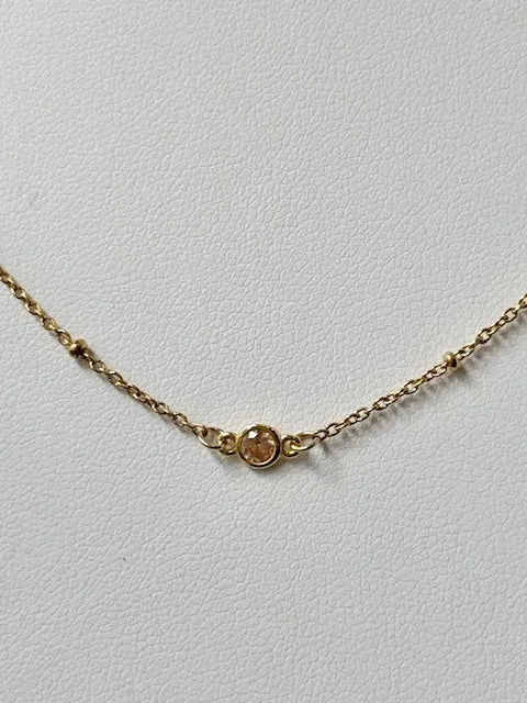 FYB Birthstone Necklace Gold (choose your birthstone)