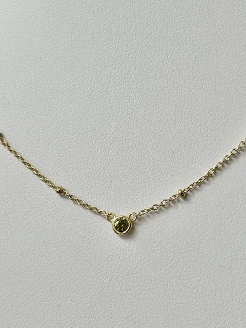 FYB Birthstone Necklace Gold (choose your birthstone)