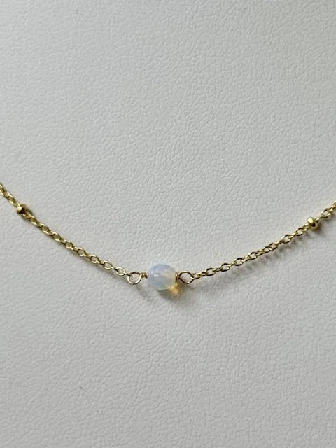 FYB Birthstone Necklace Gold (choose your birthstone)