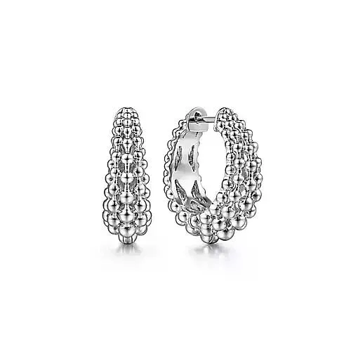 Gabriel & Co. 20MM Bujukan Classic Hoop Earrings in Sterling Silver