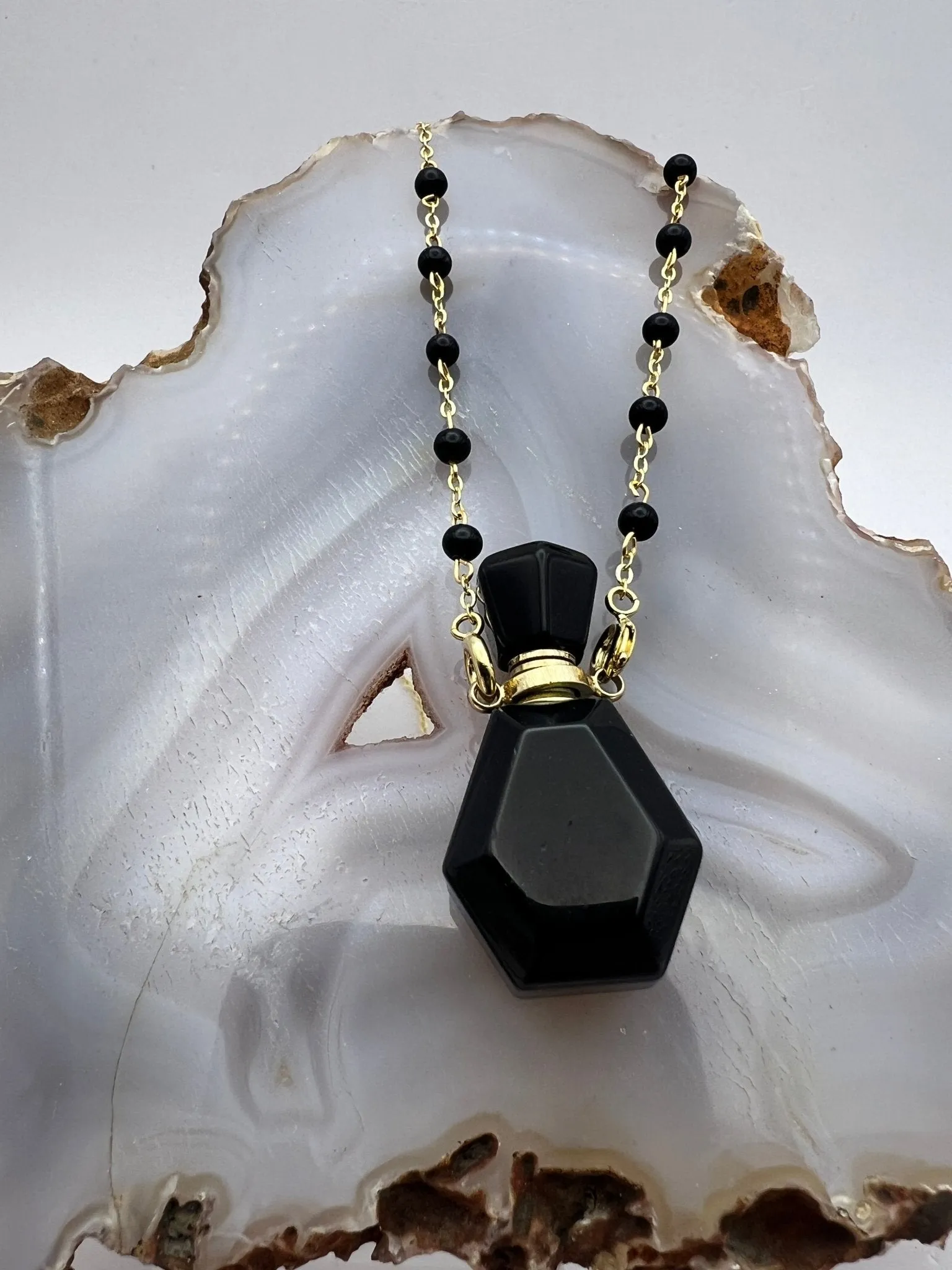 Gemstone Bottle Necklaces