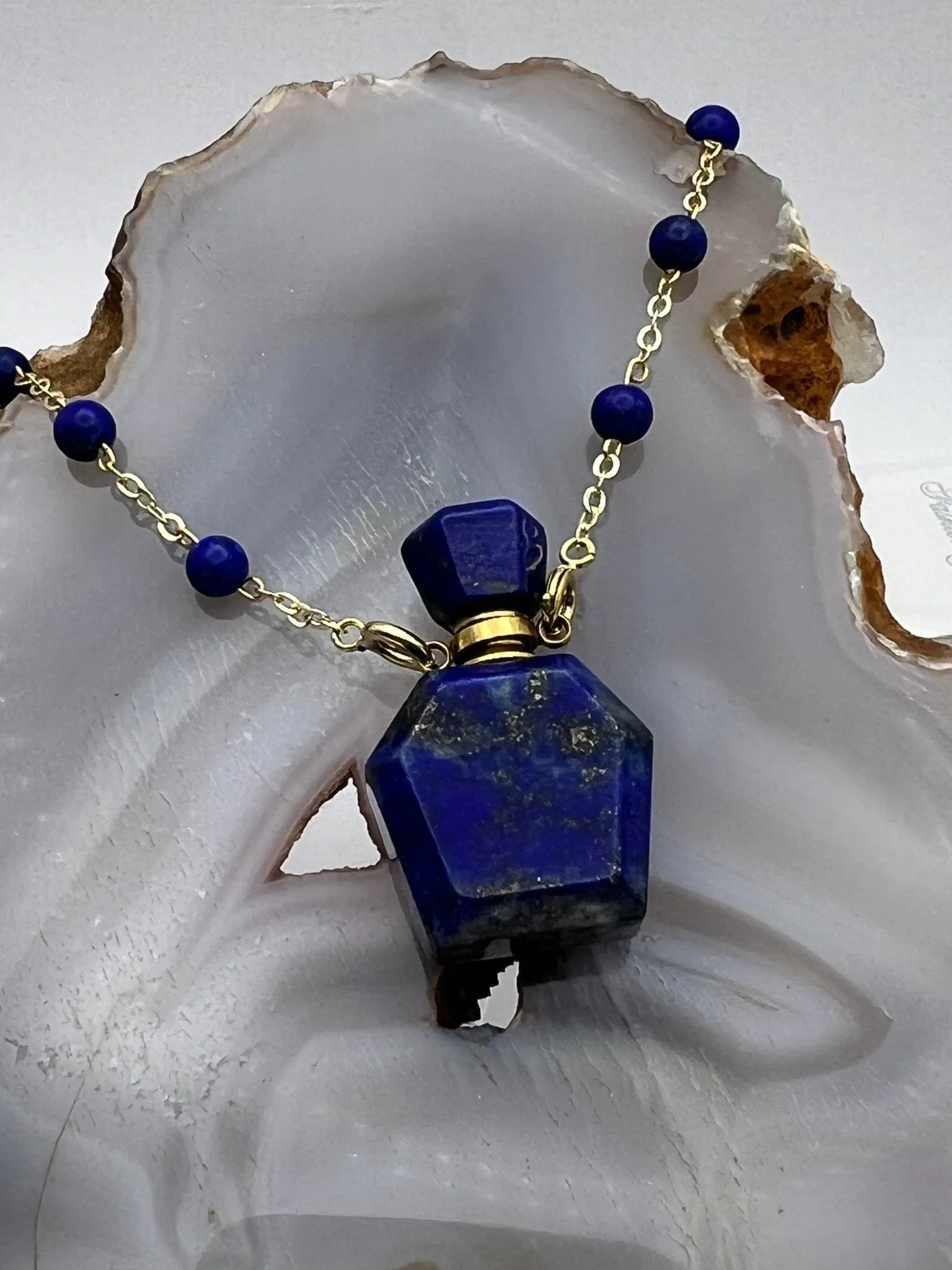Gemstone Bottle Necklaces