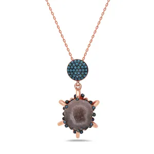 Geode necklaces