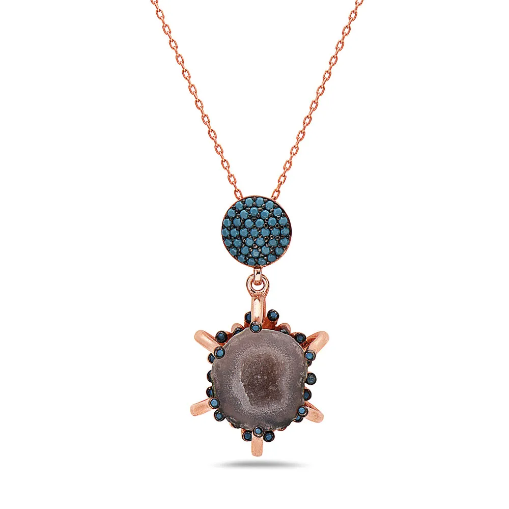 Geode necklaces