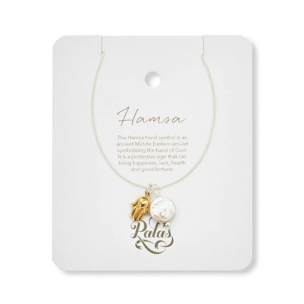 GODDESS AMULET NECKLACE - HAMSA