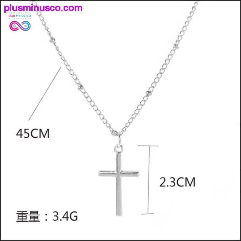 Gold Chain Cross Necklace Small Gold Cross Religious Jewelry