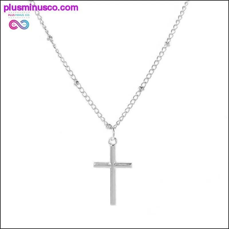 Gold Chain Cross Necklace Small Gold Cross Religious Jewelry