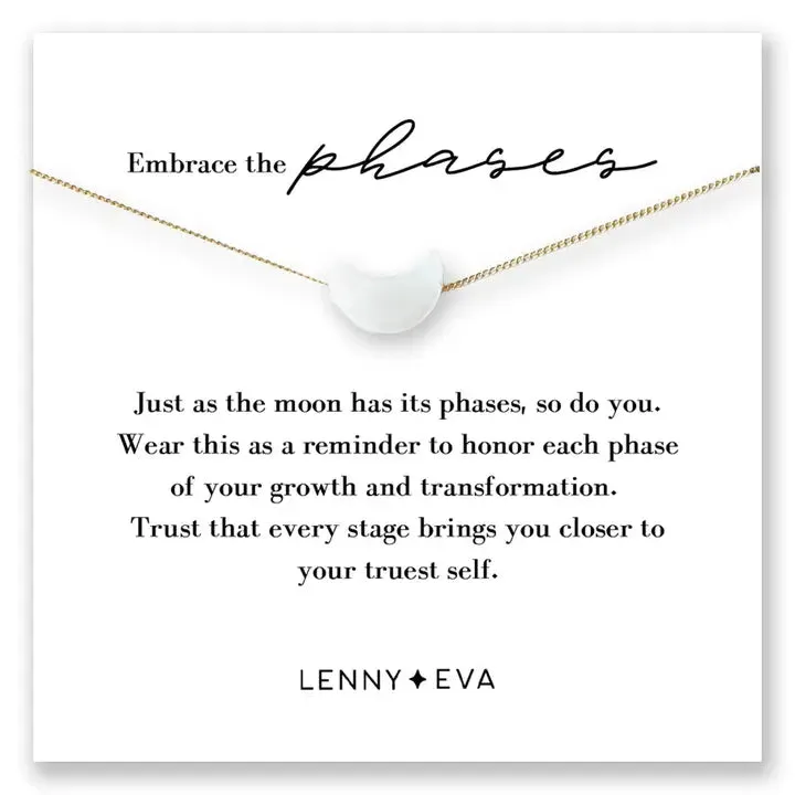 Gold Intentions Symbol Necklace- Moon