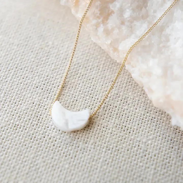 Gold Intentions Symbol Necklace- Moon