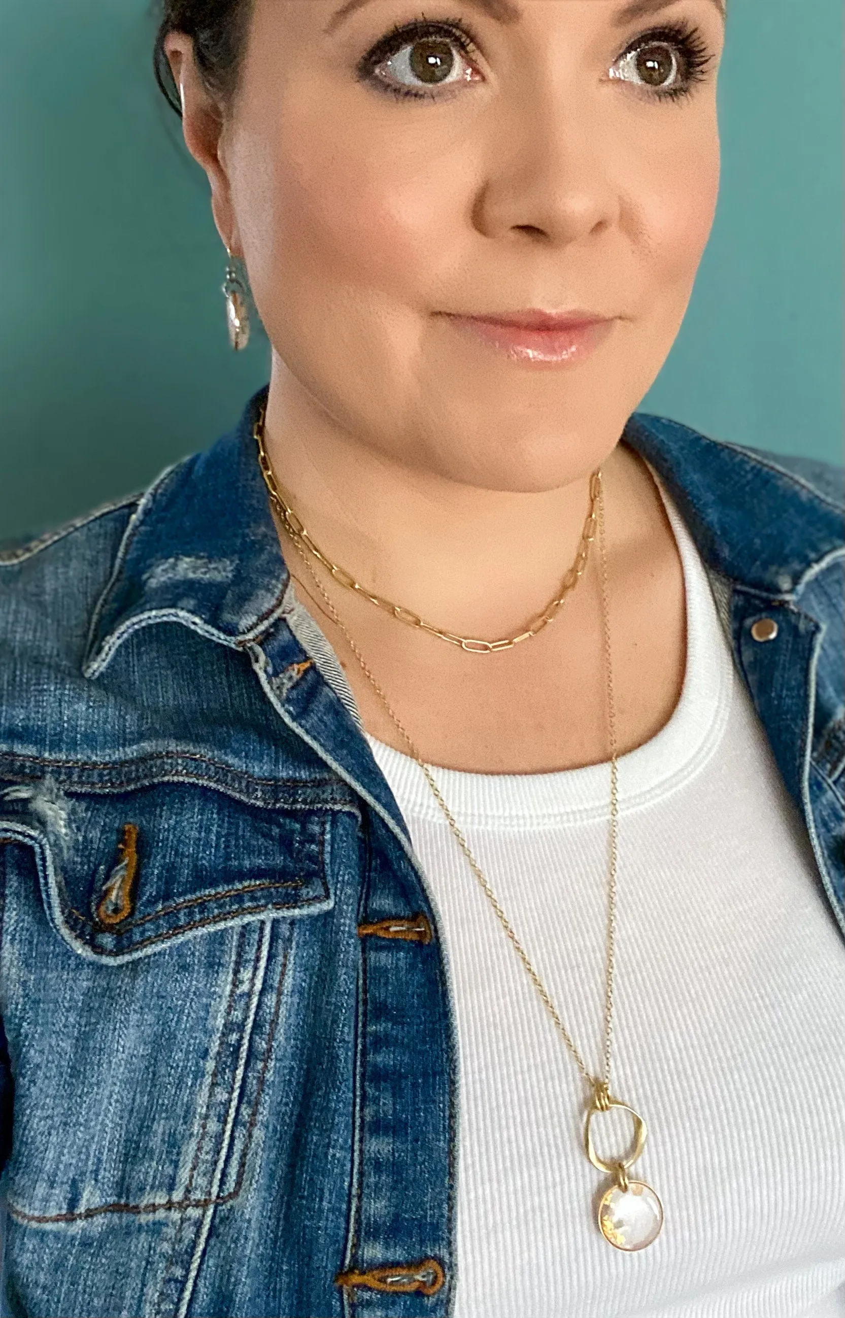 Gold Layering Necklaces | Nickel-Free Gold Plated Brass Chains | Paperclip Chain | Satellite Chain | Disc Chain