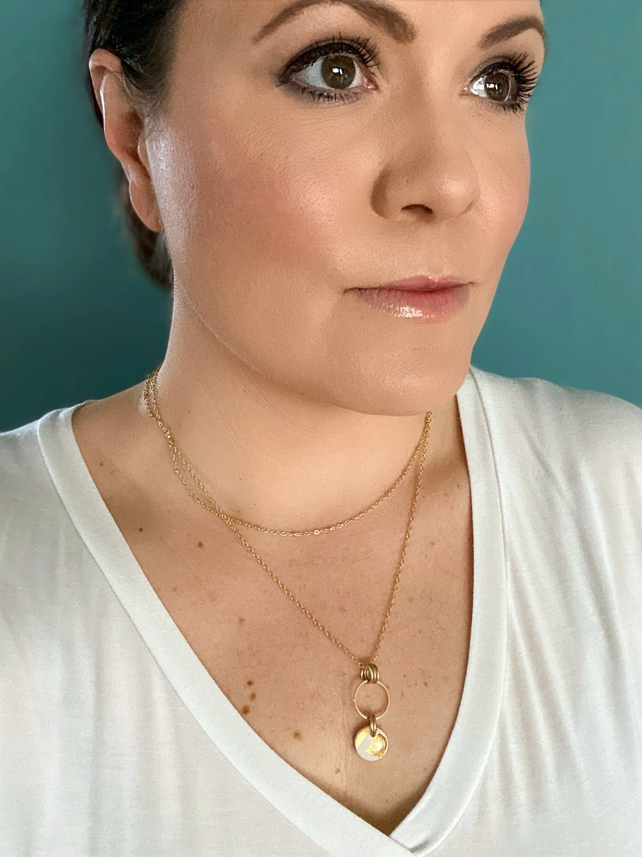Gold Layering Necklaces | Nickel-Free Gold Plated Brass Chains | Paperclip Chain | Satellite Chain | Disc Chain