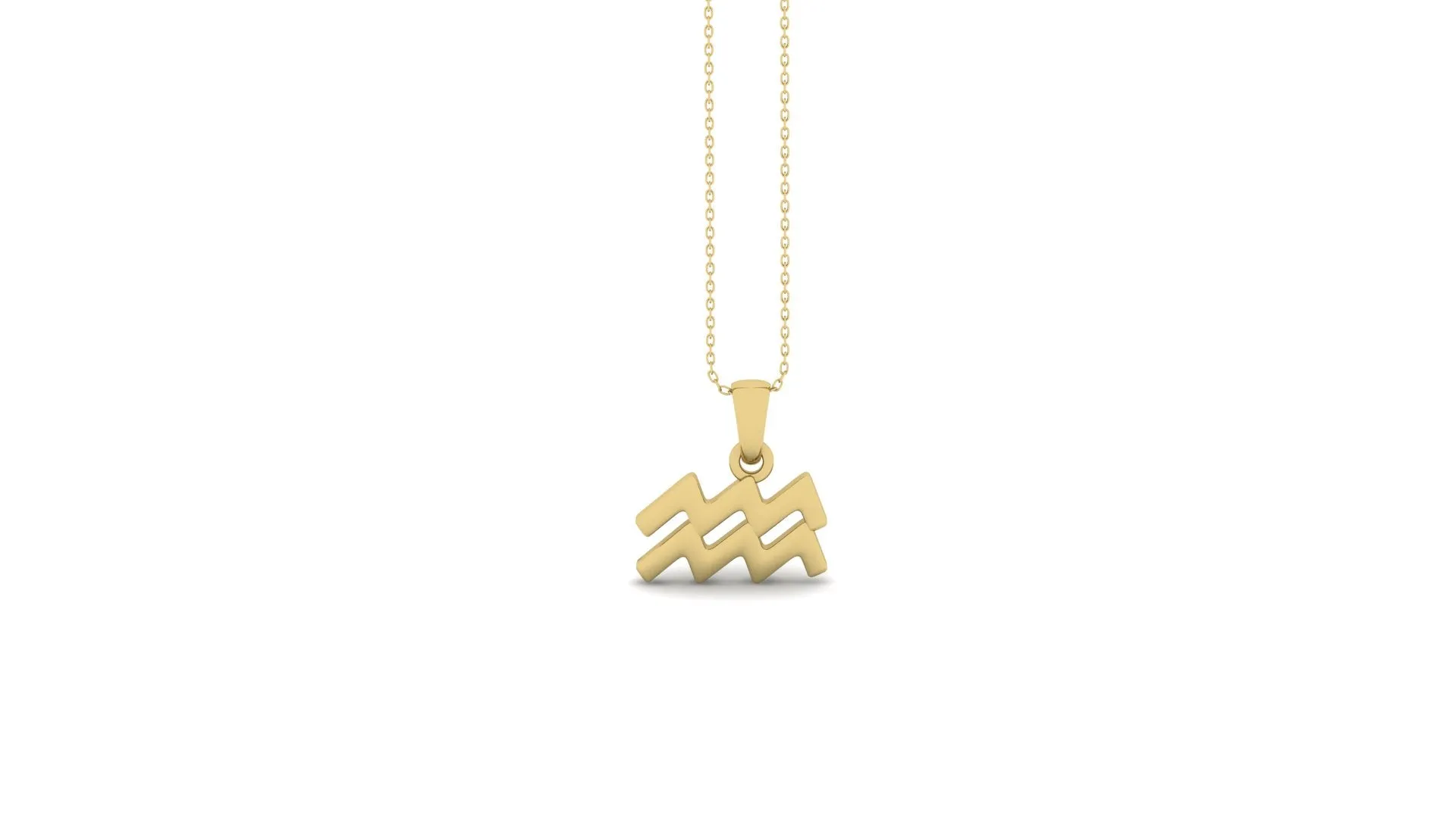 Gold mini necklaces (Select your sign)