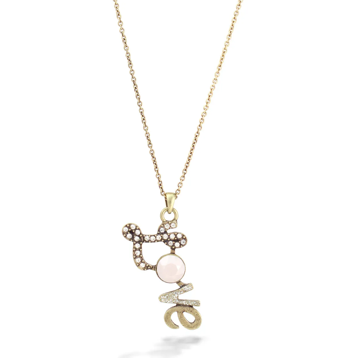 GOLD OXIDE LOVE NECKLACES #FW1202579 (LG21)