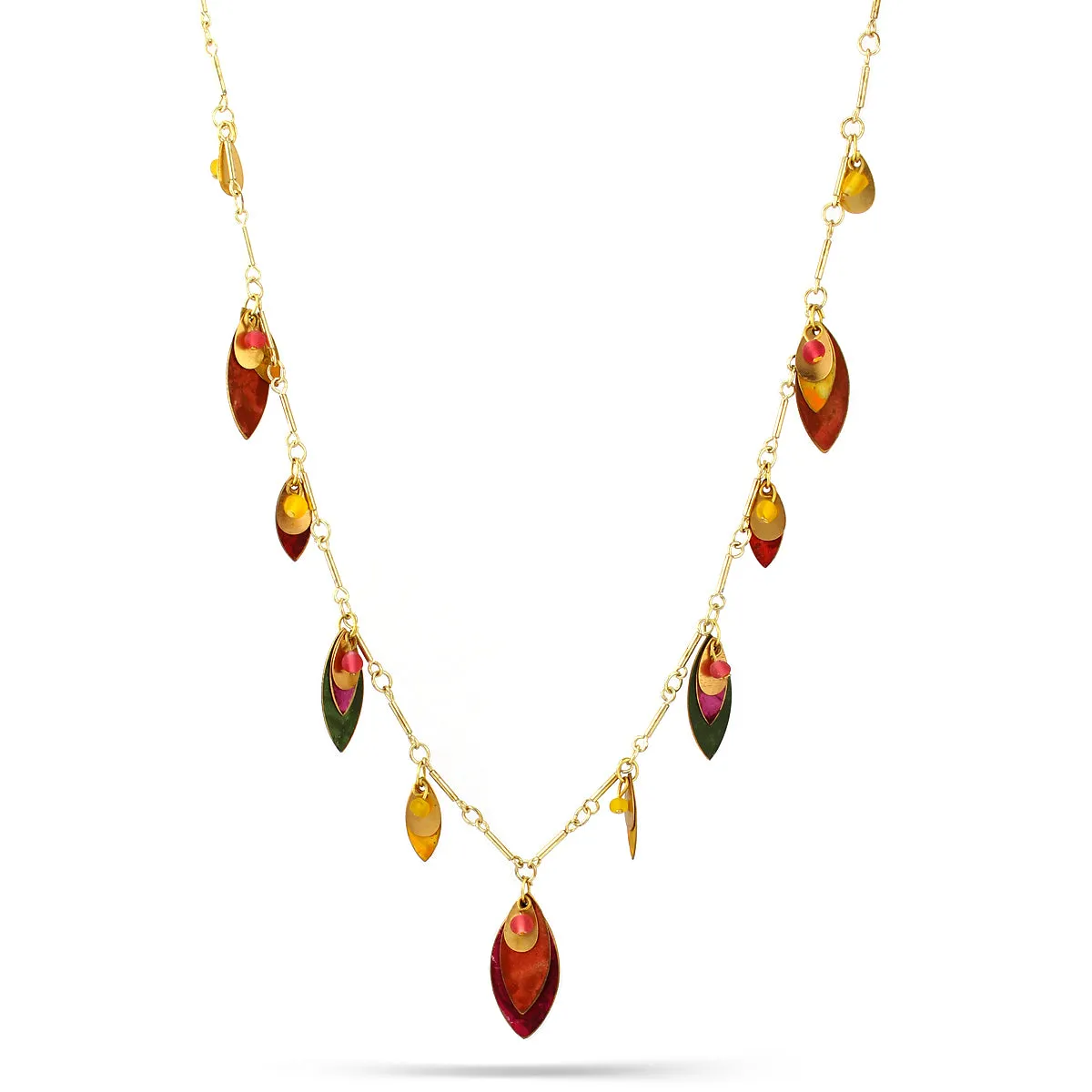 GOLD PATINA NECKLACES #N5020_GLD-M (ND15)