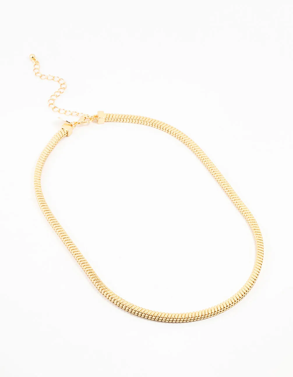 Gold Plated Heavy Square Chain Necklace