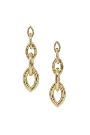 Gradual 18k Gold Plated Chain Link Earrings