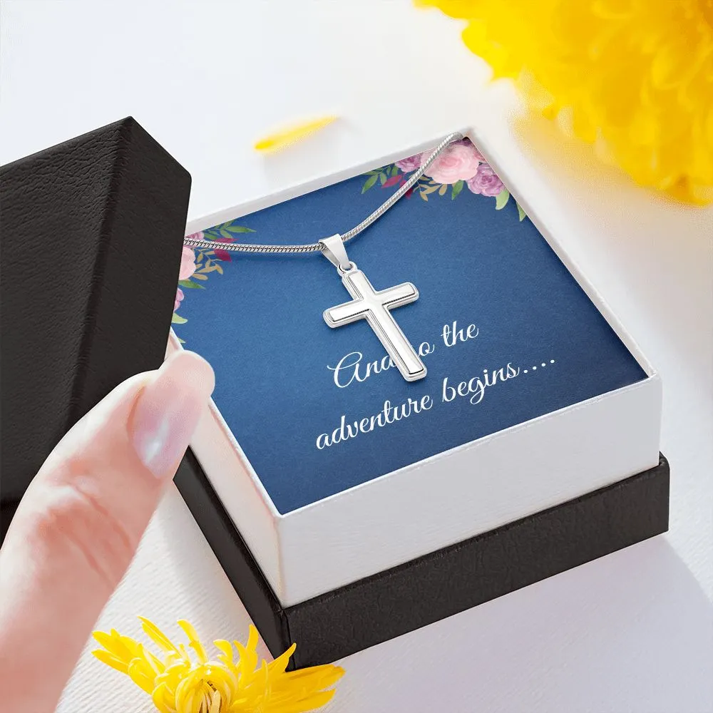 Graduation Cross Necklace for Her