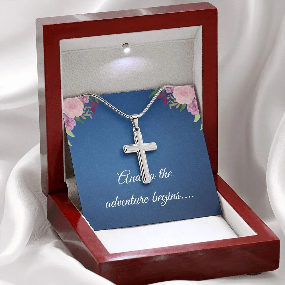 Graduation Cross Necklace for Her