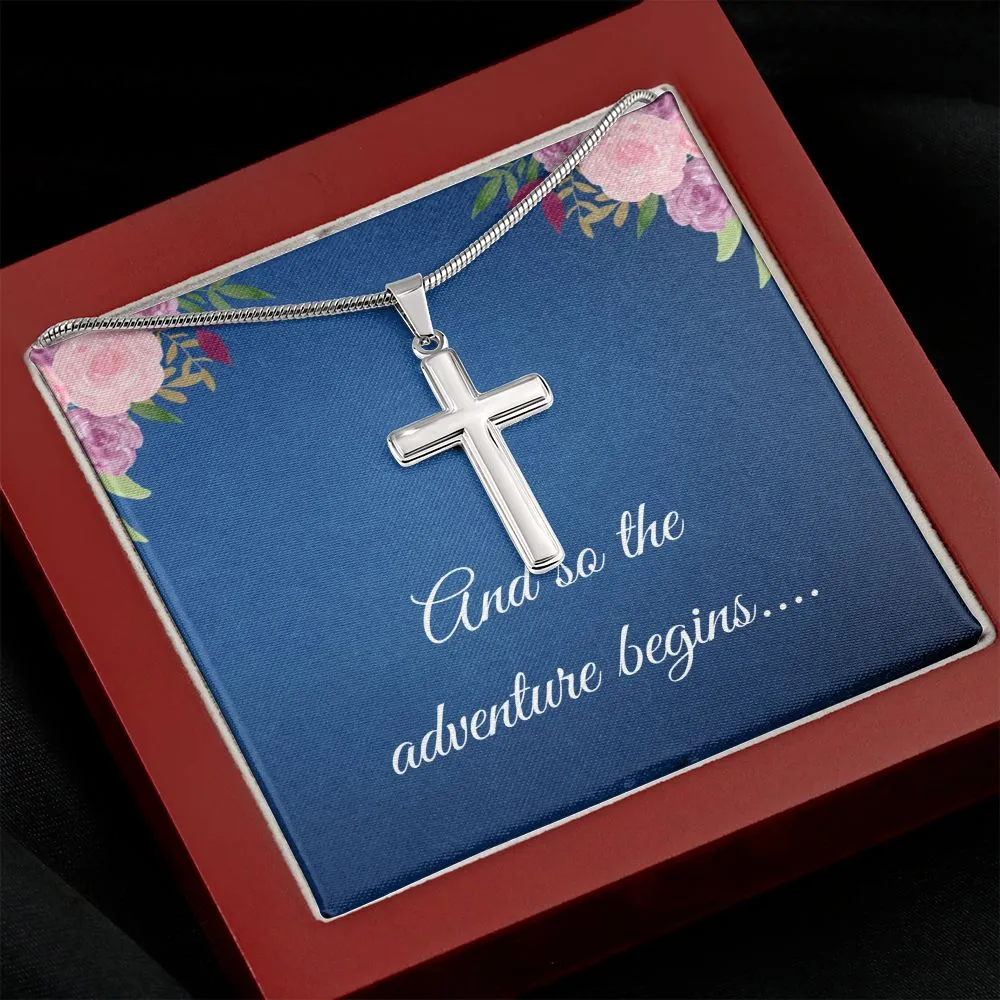 Graduation Cross Necklace for Her