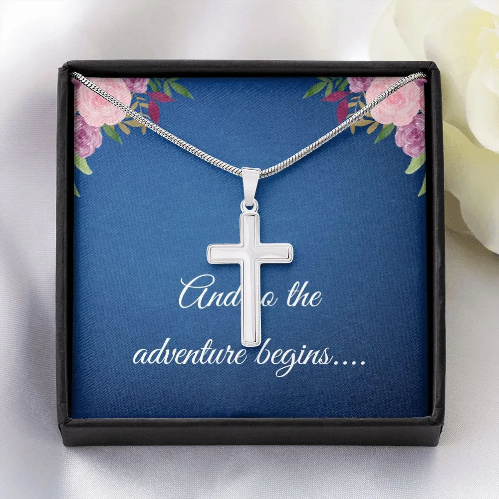 Graduation Cross Necklace for Her