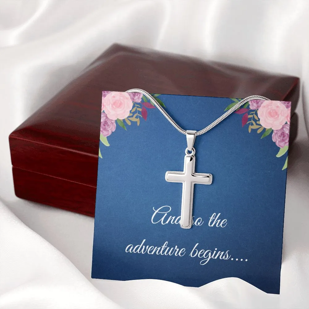 Graduation Cross Necklace for Her