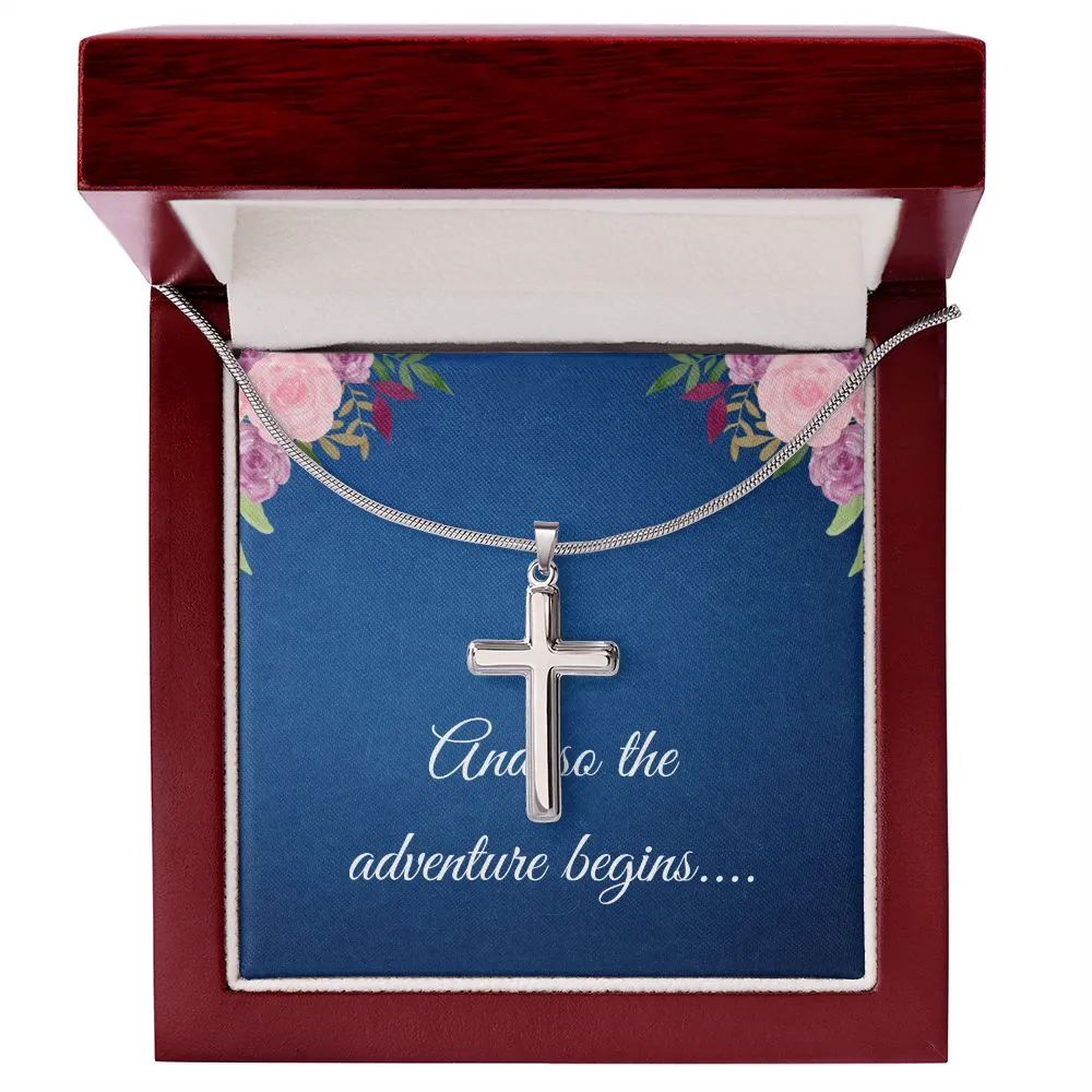 Graduation Cross Necklace for Her