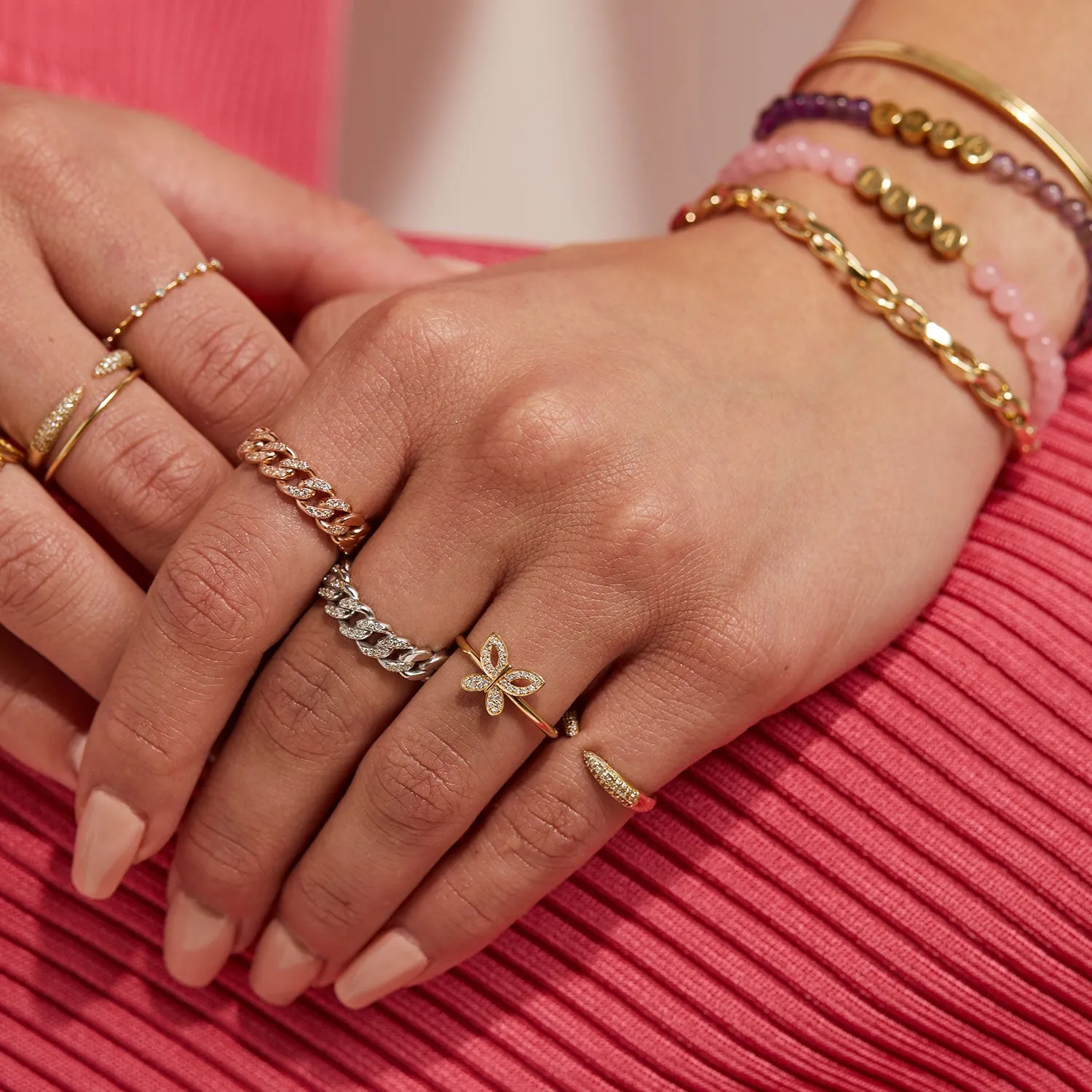 Grand Cuban Link Diamond Pave Ring