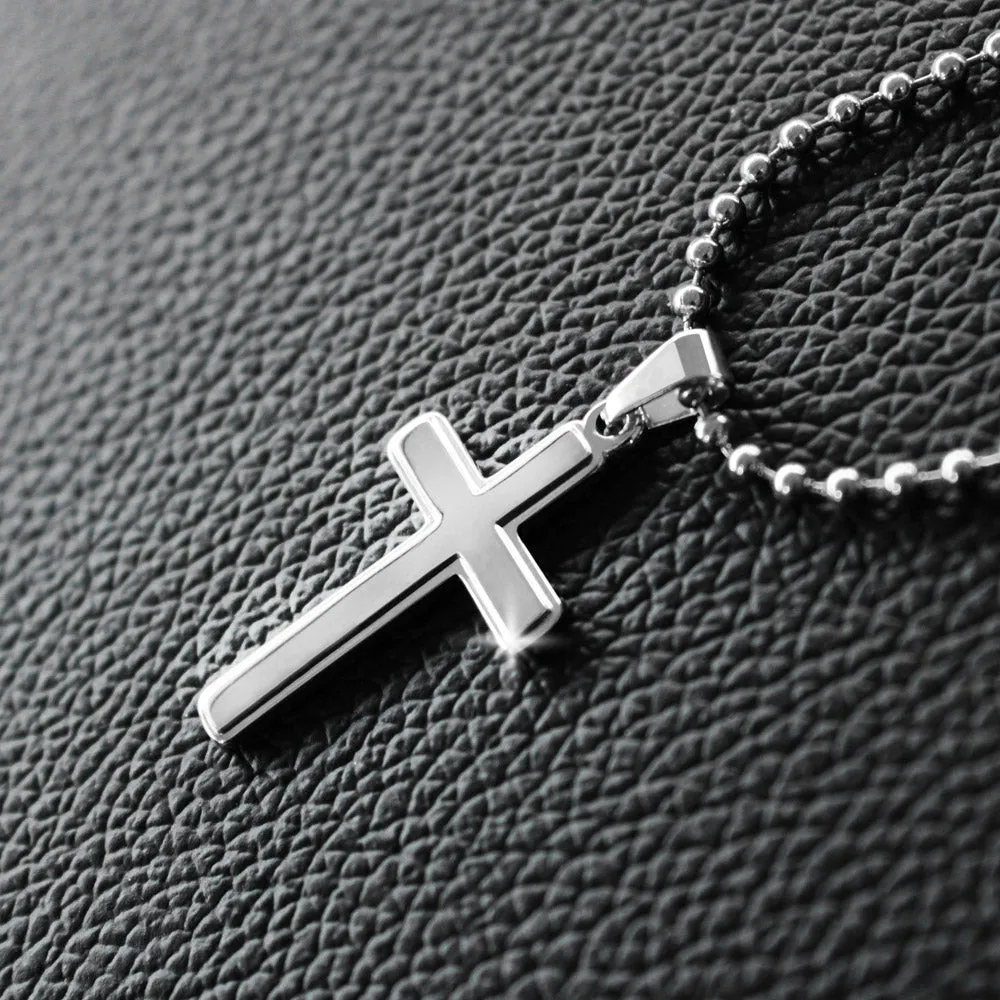 Grandson, Always in my heart-Cross Necklace