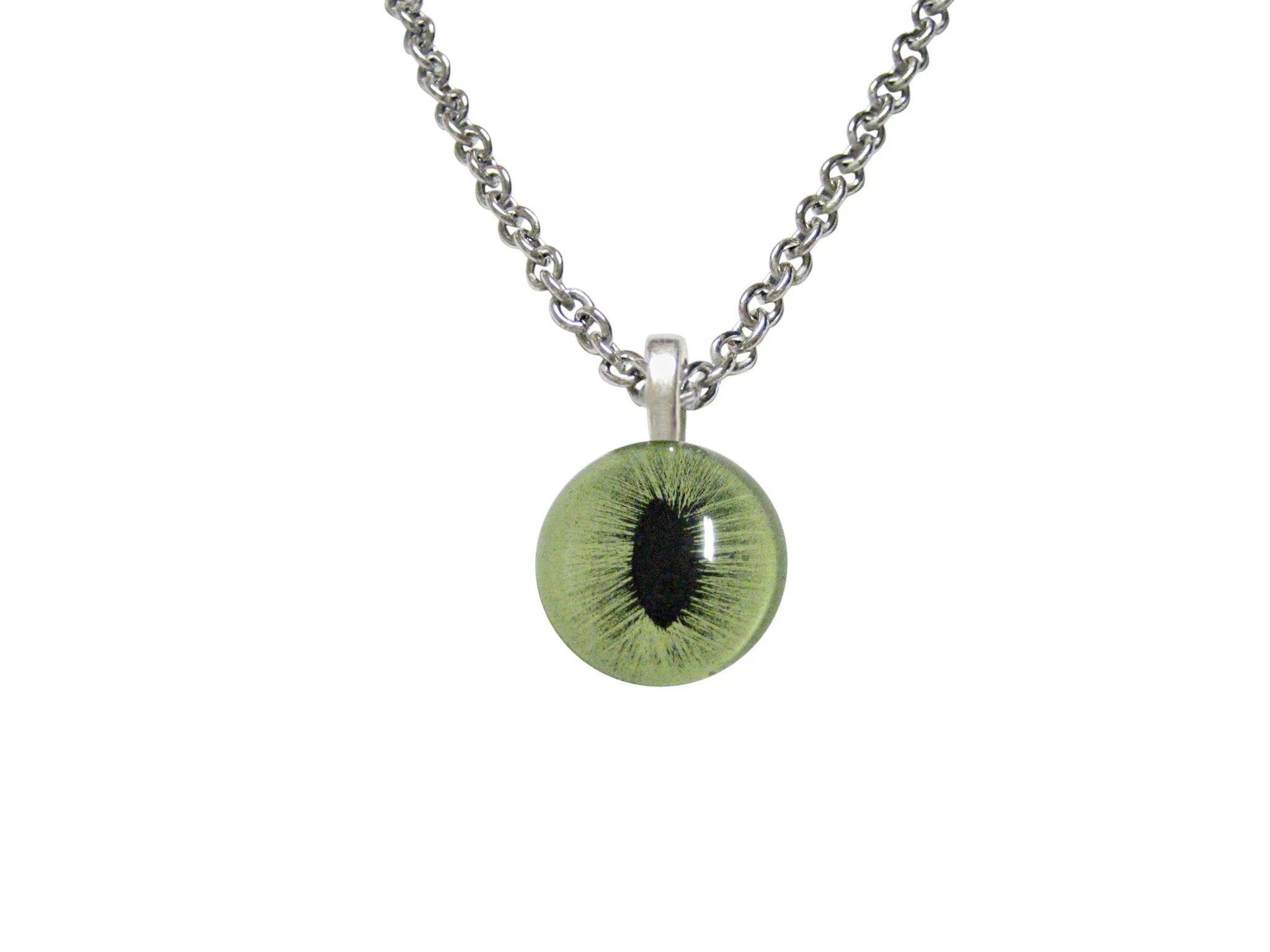 Green Cat Eye Design Necklace