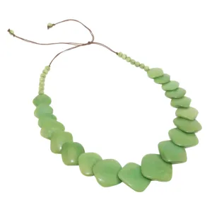 Green Rhombus Tagua Necklace