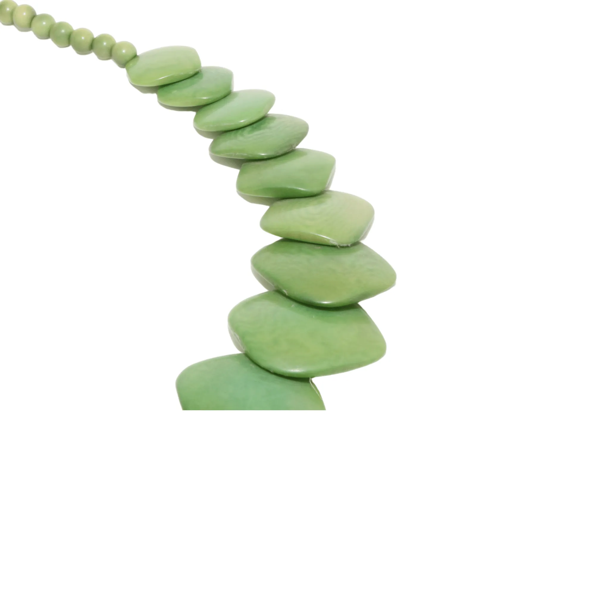 Green Rhombus Tagua Necklace