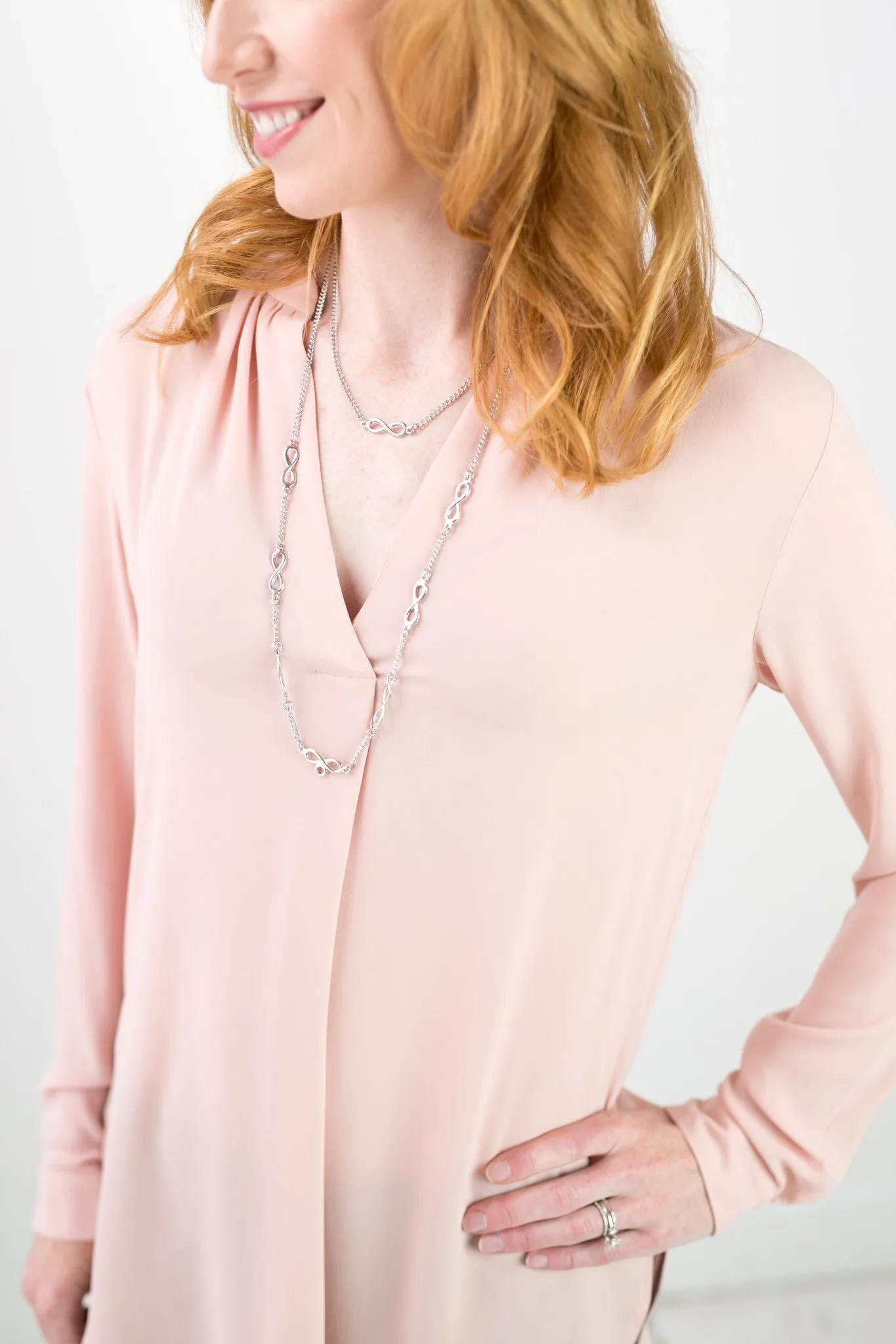 Hannah Infinity Layered Fashion Lanyard
