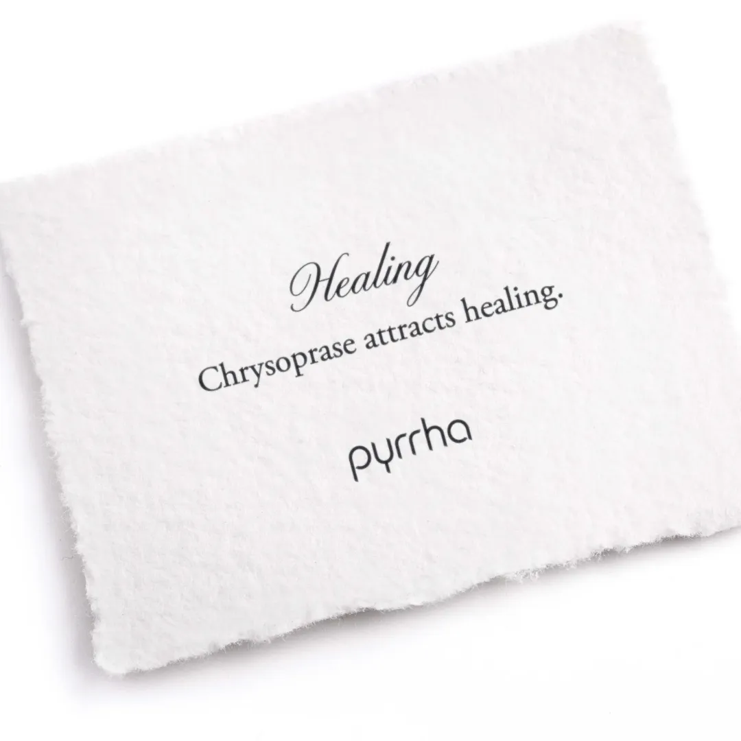 Healing Signature Attraction Charm in Chrysoprase
