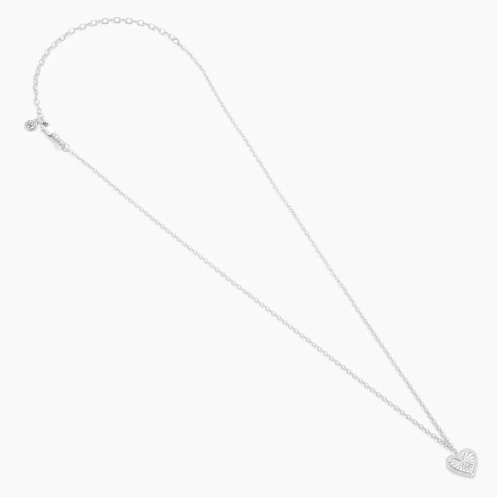 Heart Burst Pendant Necklace