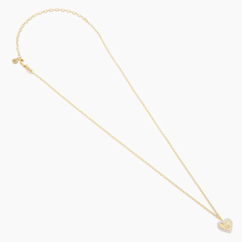 Heart Burst Pendant Necklace