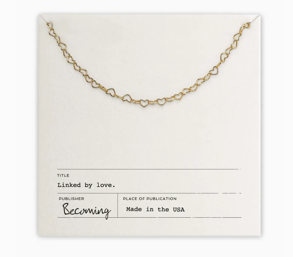 Heart Chain Necklace - Gold Filled