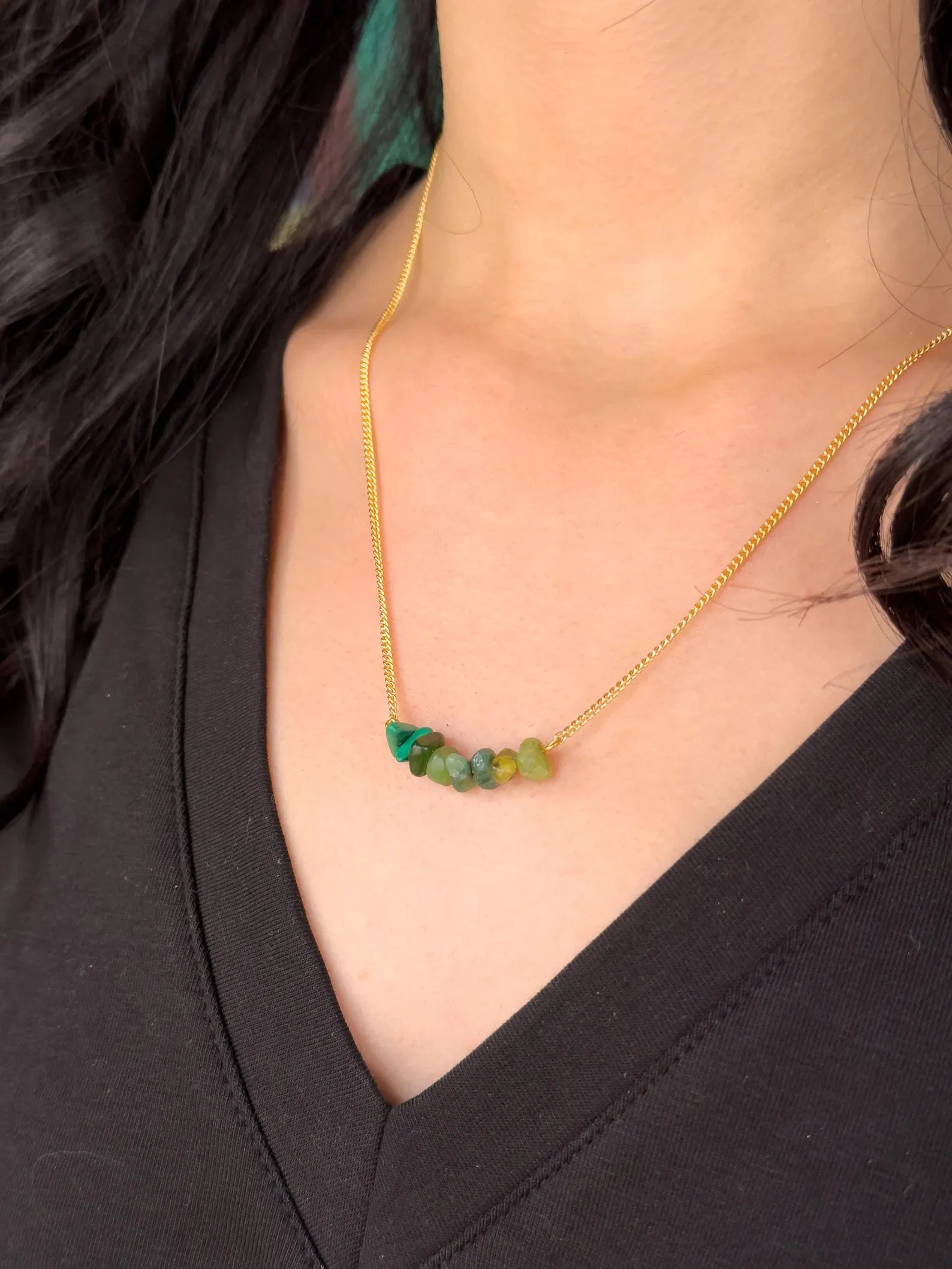 Heart Chakra Gemstone Necklace