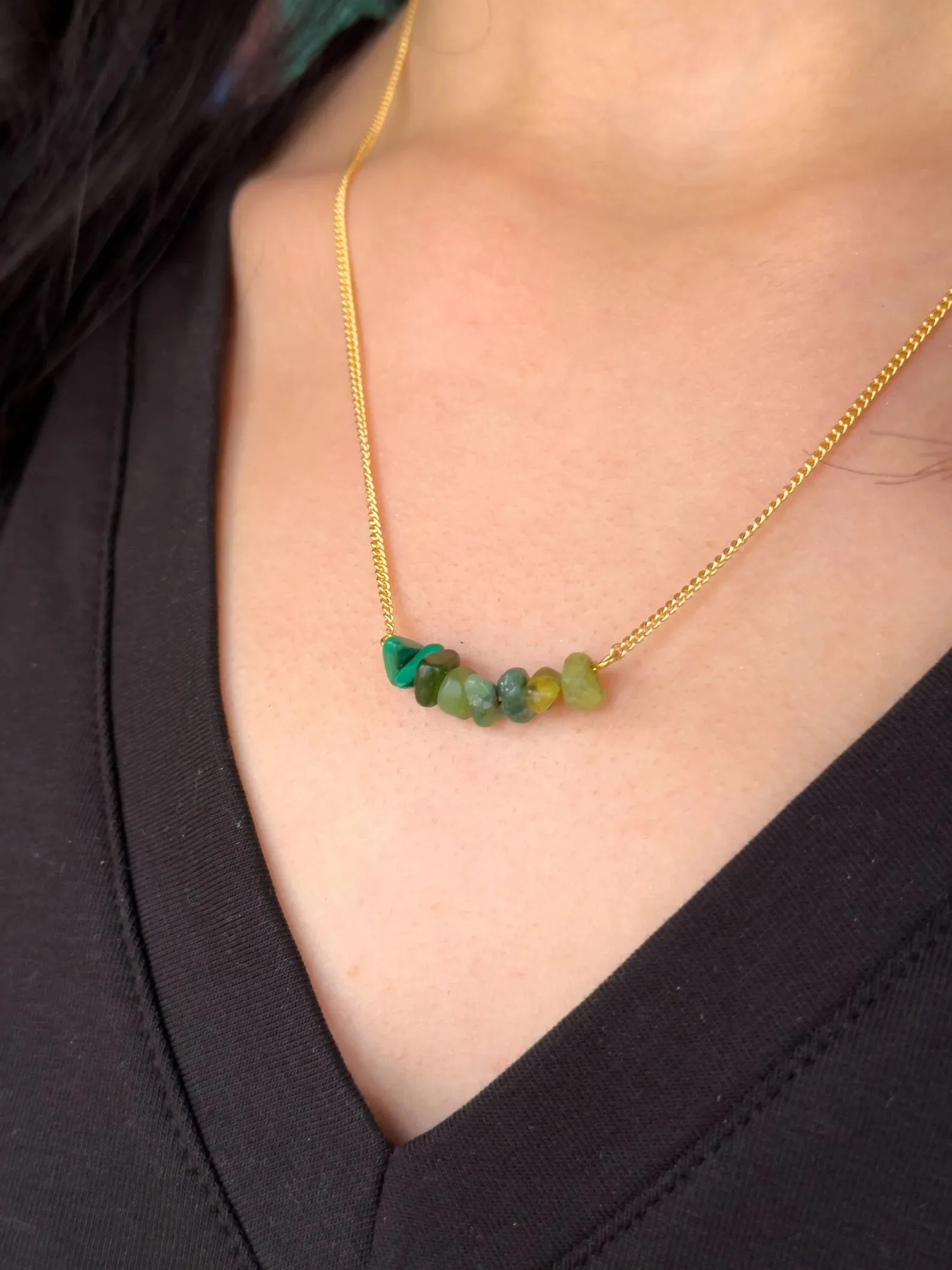 Heart Chakra Gemstone Necklace