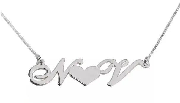 Heart Initial Necklace