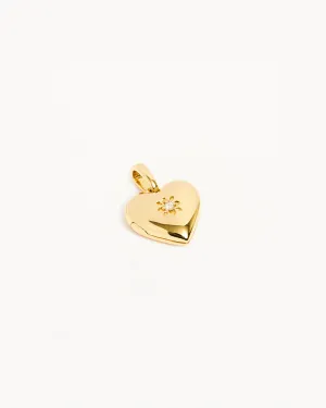 HEART LOTUS LOCKET PENDANT