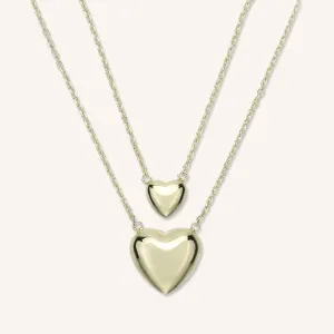 Heart of Gold Necklace Set