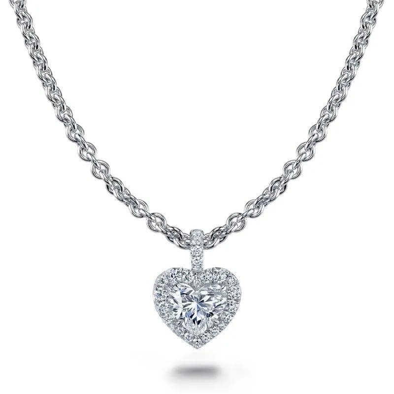 Heart Shaped Diamond Necklace