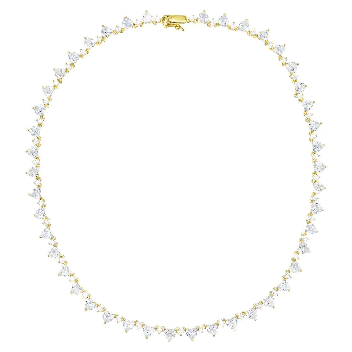 Heart Tennis Necklace